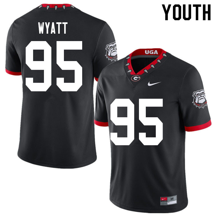 2020 Youth #95 Devonte Wyatt Georgia Bulldogs Mascot 100th Anniversary College Football Jerseys Sale